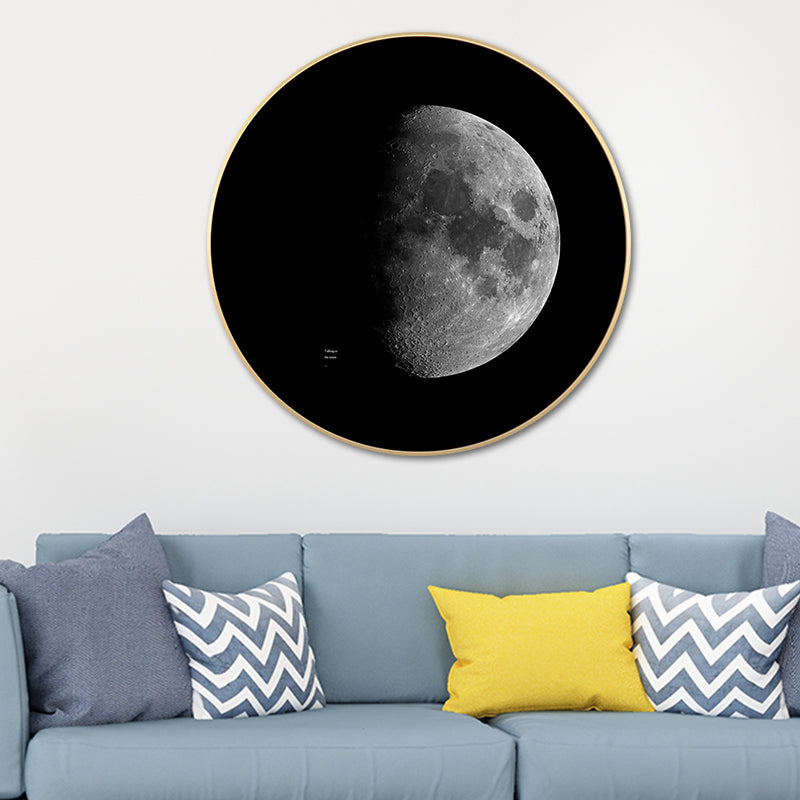 Brehn | Pastel Kleur Buitenruimte Canvas Moderne Stijl Textuur Muurprint voor Woonkamer