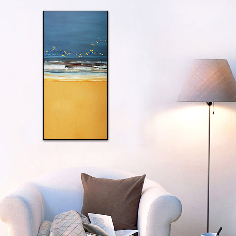 Brehn | Frische Meerescenographie Leinwand Texturiertes Zeitgenössisches Kunststil für Mädchen Schlafzimmer Wanddekoration