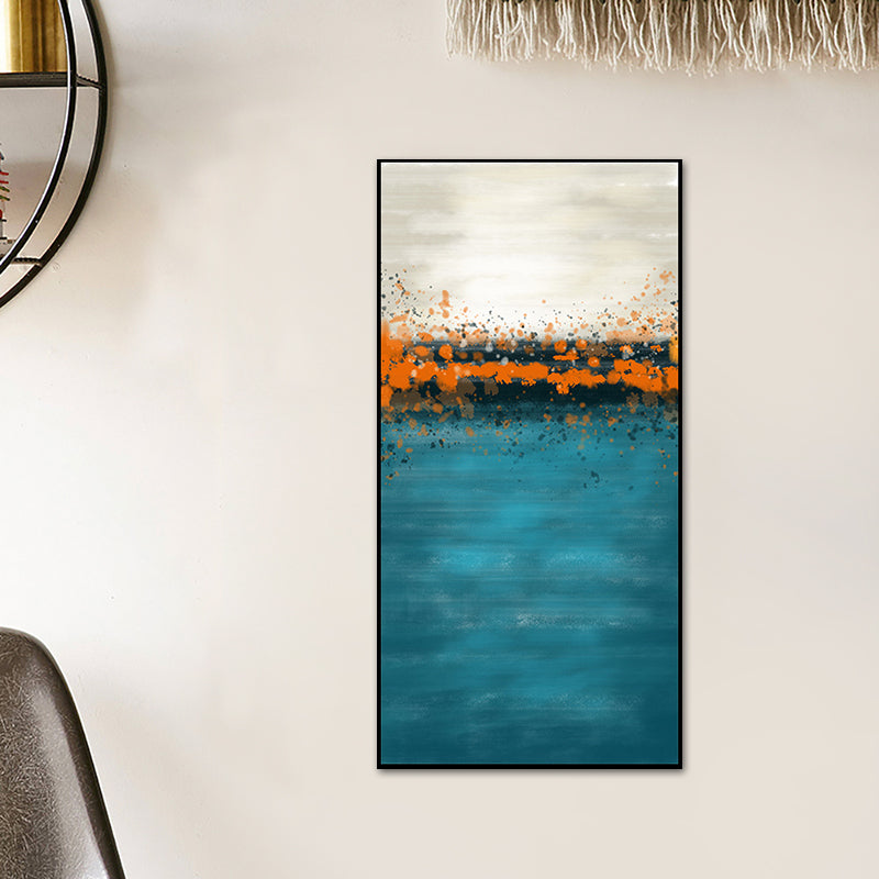 Brehn | Frische Meerescenographie Leinwand Texturiertes Zeitgenössisches Kunststil für Mädchen Schlafzimmer Wanddekoration