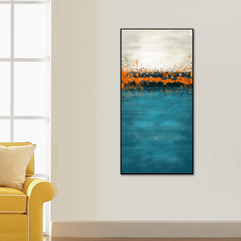Brehn | Frische Meerescenographie Leinwand Texturiertes Zeitgenössisches Kunststil für Mädchen Schlafzimmer Wanddekoration