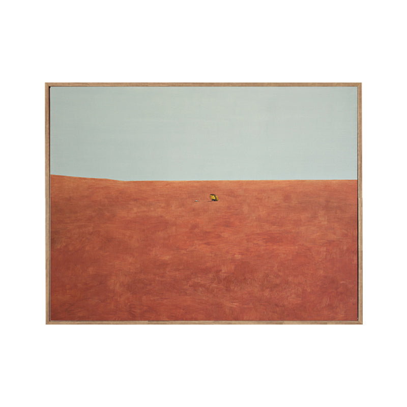 Brehn | Pastellfarbige Landschaftswandkunst Texturiertes Nordic Wohnzimmer Leinwanddruck, Mehrere Größen