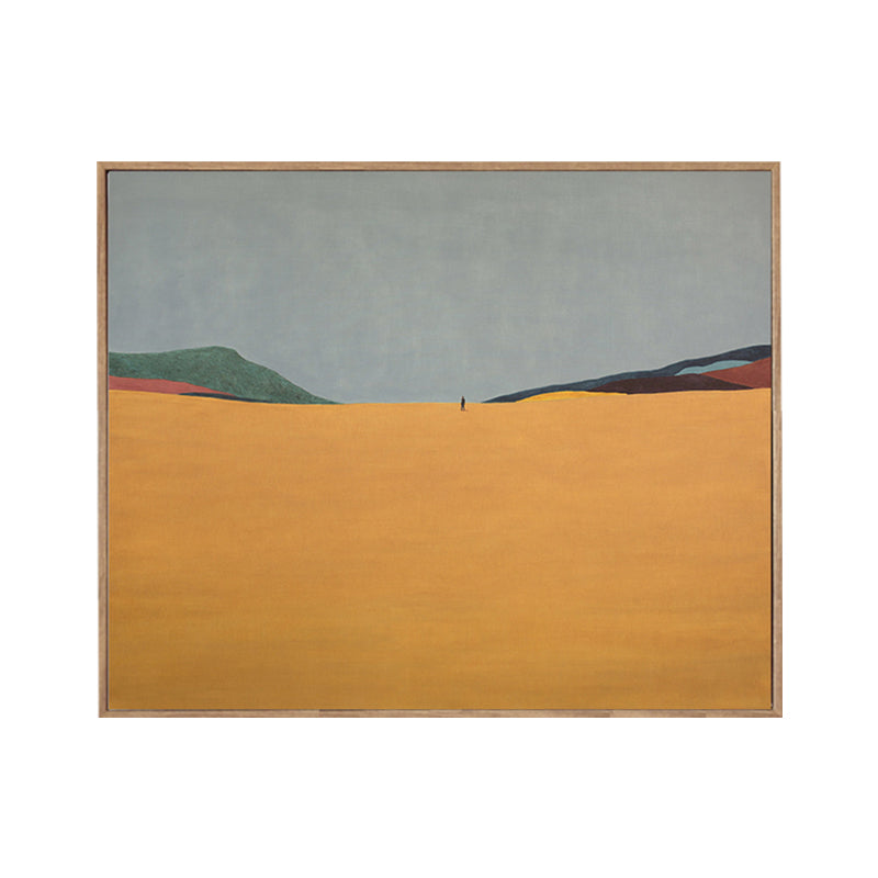 Brehn | Pastellfarbige Landschaftswandkunst Texturiertes Nordic Wohnzimmer Leinwanddruck, Mehrere Größen
