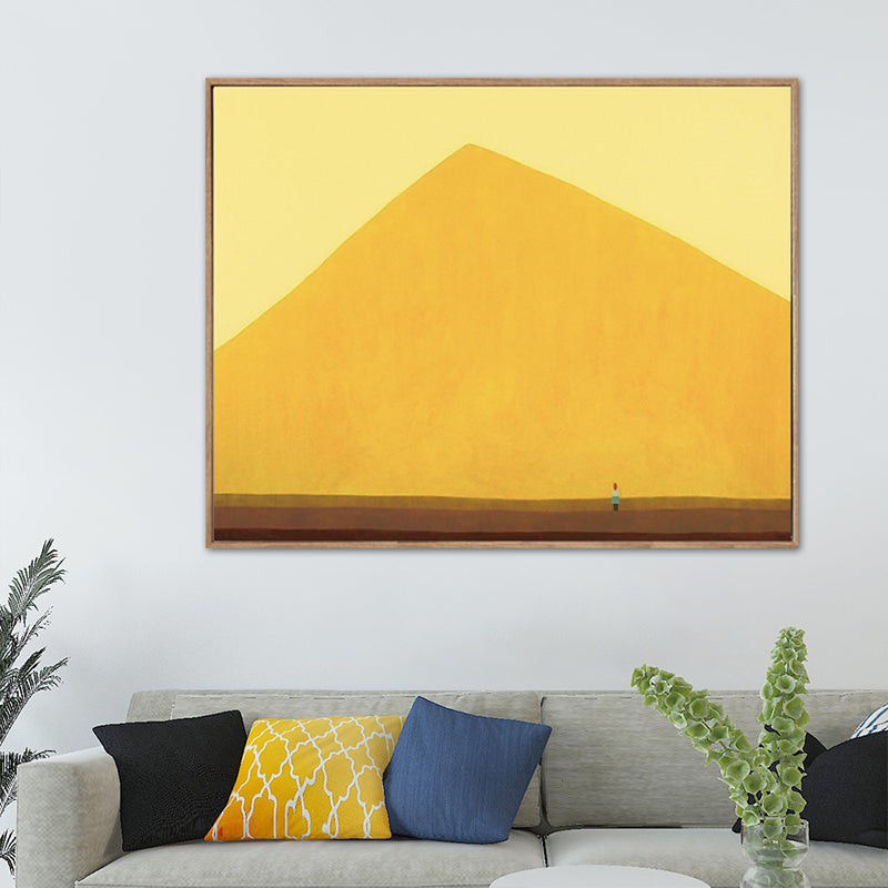 Brehn | Pastellfarbige Landschaftswandkunst Texturiertes Nordic Wohnzimmer Leinwanddruck, Mehrere Größen