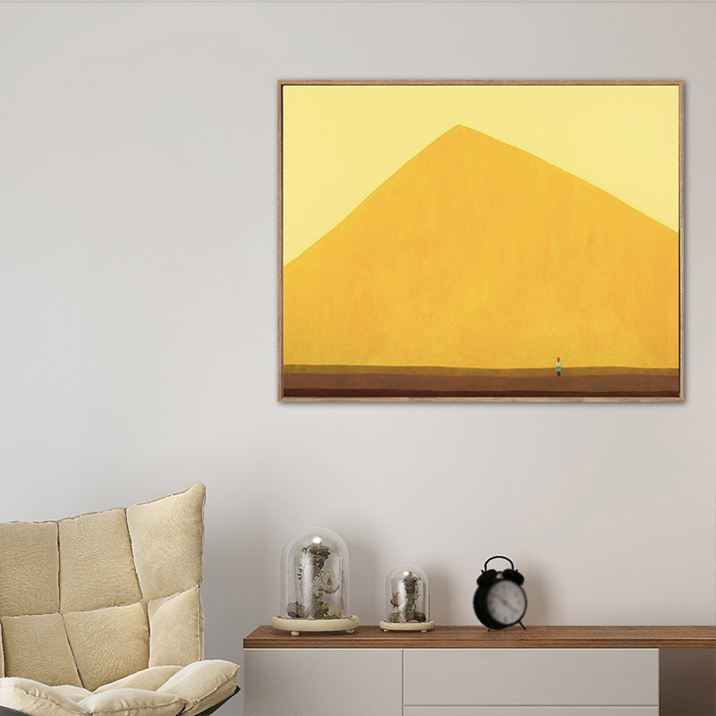 Brehn | Pastellfarbige Landschaftswandkunst Texturiertes Nordic Wohnzimmer Leinwanddruck, Mehrere Größen