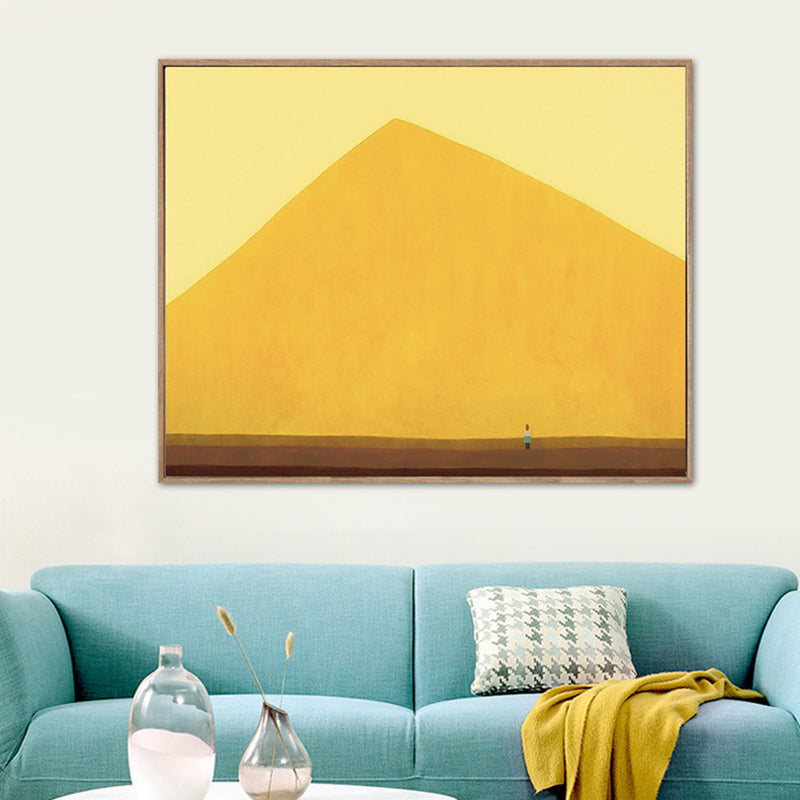 Brehn | Pastellfarbige Landschaftswandkunst Texturiertes Nordic Wohnzimmer Leinwanddruck, Mehrere Größen