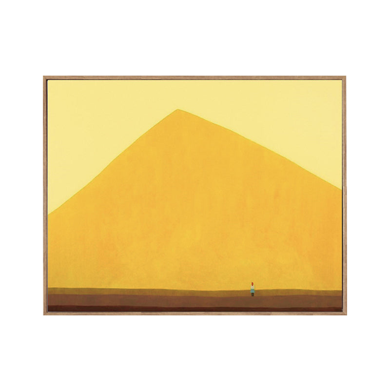 Brehn | Pastellfarbige Landschaftswandkunst Texturiertes Nordic Wohnzimmer Leinwanddruck, Mehrere Größen