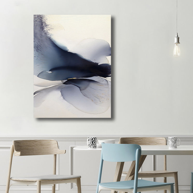 Brehn | Weiche Farbige Abstrakte Leinwanddruck Aquarell Zeitgenössische Kunst Texturiertes Gemälde für Schlafzimmer