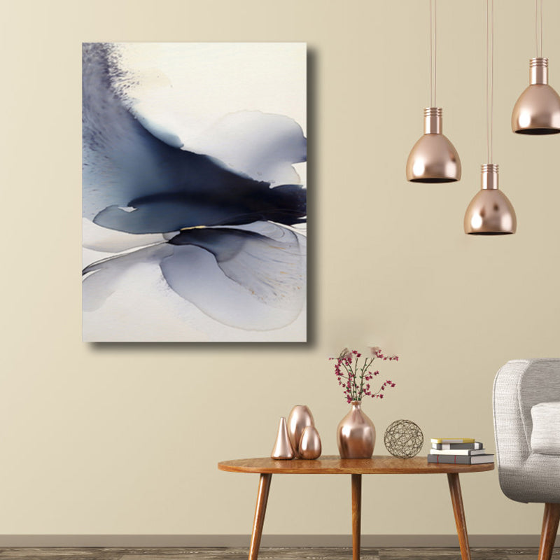 Brehn | Weiche Farbige Abstrakte Leinwanddruck Aquarell Zeitgenössische Kunst Texturiertes Gemälde für Schlafzimmer