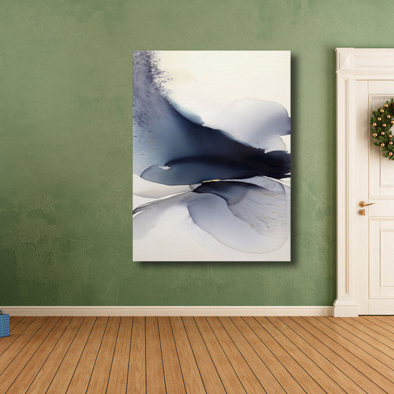 Brehn | Weiche Farbige Abstrakte Leinwanddruck Aquarell Zeitgenössische Kunst Texturiertes Gemälde für Schlafzimmer