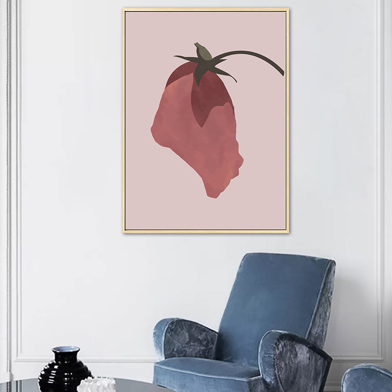 Brehn | Pink Flower Leinwand Wandkunst Texturiert Nordisch Wohnzimmer Wanddeko, Mehrere Größen