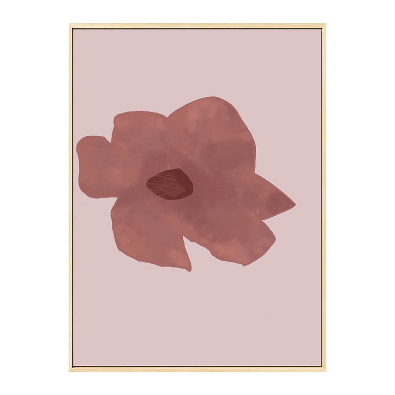 Brehn | Pink Flower Leinwand Wandkunst Texturiert Nordisch Wohnzimmer Wanddeko, Mehrere Größen