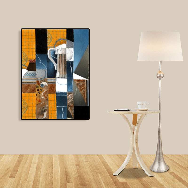 Brehn | Instruments Ölmalerei Kunstdruck Kubismus Stil Leinwand Wanddekoration, mehrere Größen