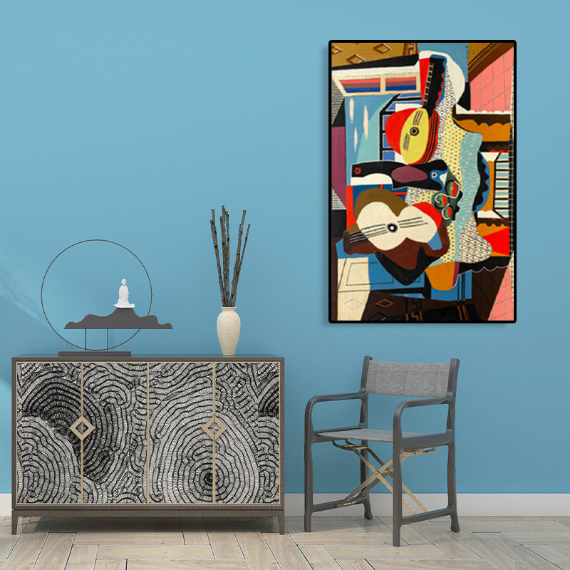 Brehn | Instruments Ölmalerei Kunstdruck Kubismus Stil Leinwand Wanddekoration, mehrere Größen