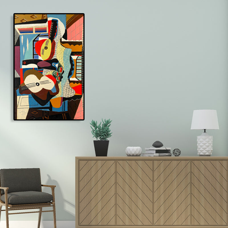 Brehn | Instruments Ölmalerei Kunstdruck Kubismus Stil Leinwand Wanddekoration, mehrere Größen