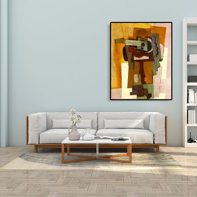 Brehn | Instruments Ölmalerei Kunstdruck Kubismus Stil Leinwand Wanddekoration, mehrere Größen