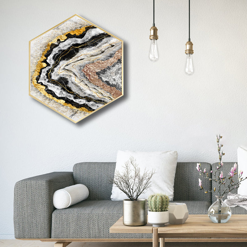 Brehn | Weiche Farb-Marmor-Look-Leinwand Nordischer Stil Texturiertes Wandkunst-Dekor für das Wohnzimmer