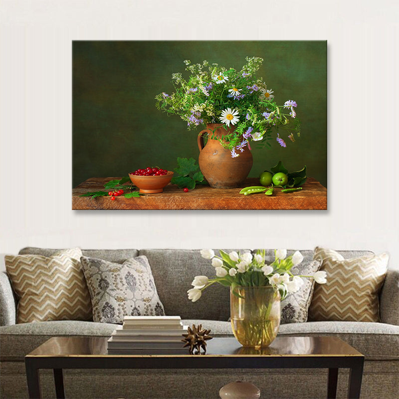 Brehn | Leinwand Pastellfarbige Kunstdruck Impressionismus Stil Blumenmalerei, Mehrere Größen