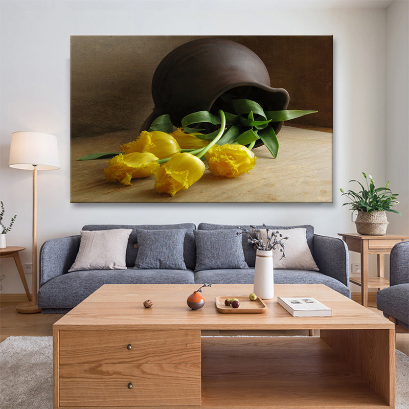 Brehn | Leinwand Pastellfarbige Kunstdruck Impressionismus Stil Blumenmalerei, Mehrere Größen
