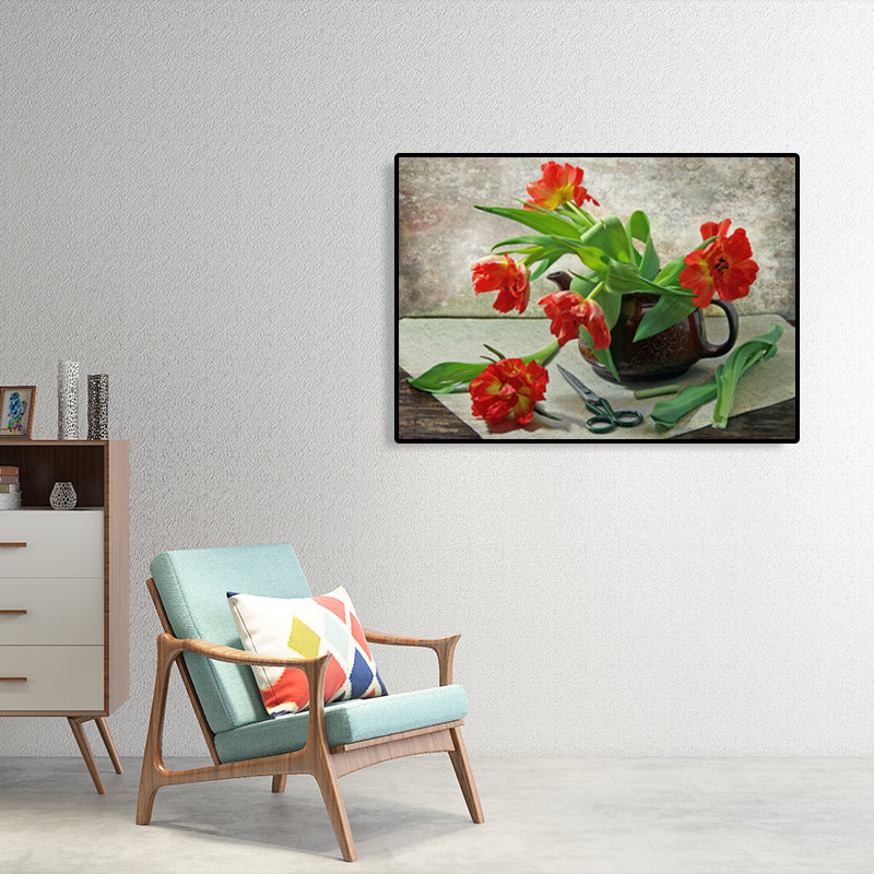 Brehn | Leinwand Pastellfarbige Kunstdruck Impressionismus Stil Blumenmalerei, Mehrere Größen