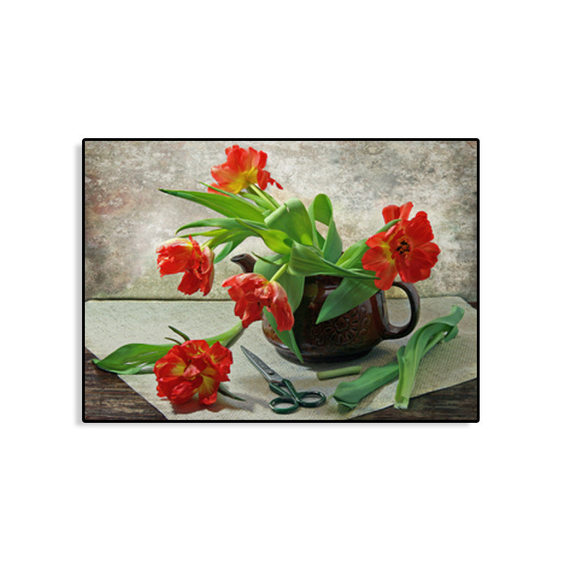 Brehn | Leinwand Pastellfarbige Kunstdruck Impressionismus Stil Blumenmalerei, Mehrere Größen