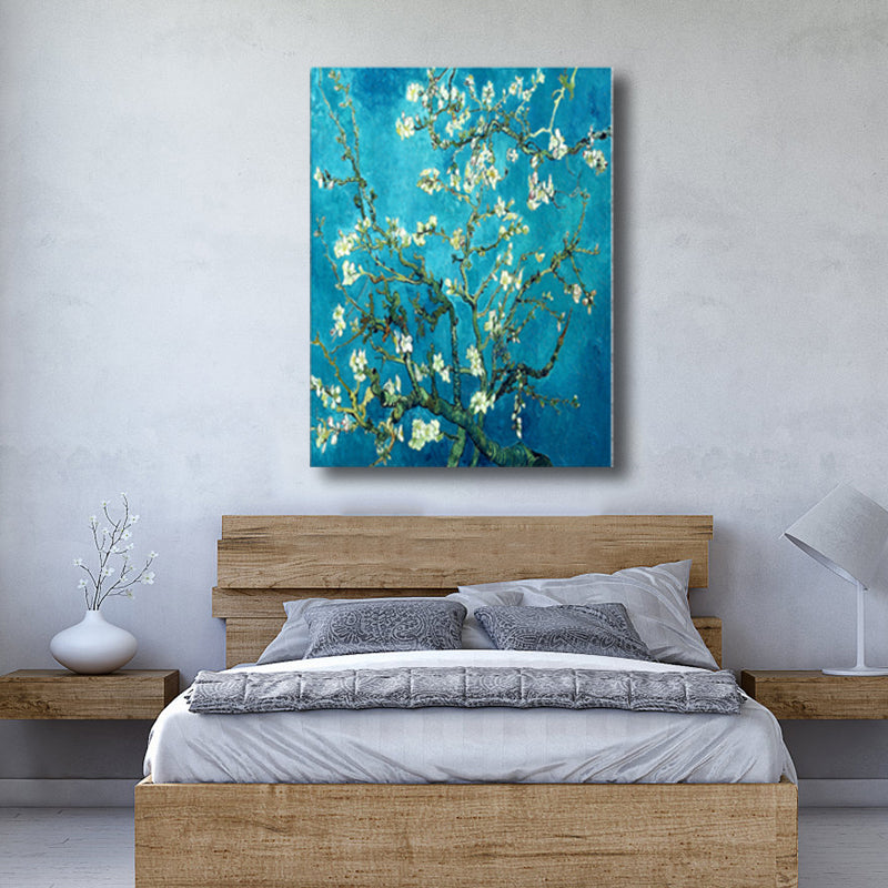 Brehn | Zeitgenössische Kunst Blumenbaum Leinwand Pastellfarbe Texturiertes Gemälde für das Wohnzimmer