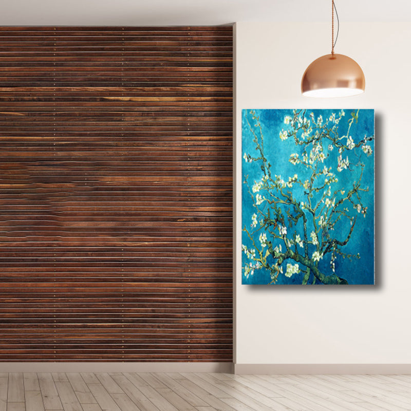 Brehn | Zeitgenössische Kunst Blumenbaum Leinwand Pastellfarbe Texturiertes Gemälde für das Wohnzimmer