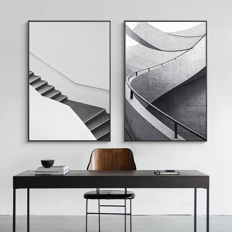 Brehn | Treppenwandkunst Dekor für das Wohnzimmer in Pastellfarbe, mehrere Größen erhältlich