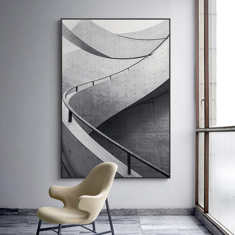 Brehn | Treppenwandkunst Dekor für das Wohnzimmer in Pastellfarbe, mehrere Größen erhältlich