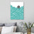 Brehn | Grün Sea Segelboot Landschaft Leinwand Texturiert Nordic Stil Haus Innen Wand Kunst Druck