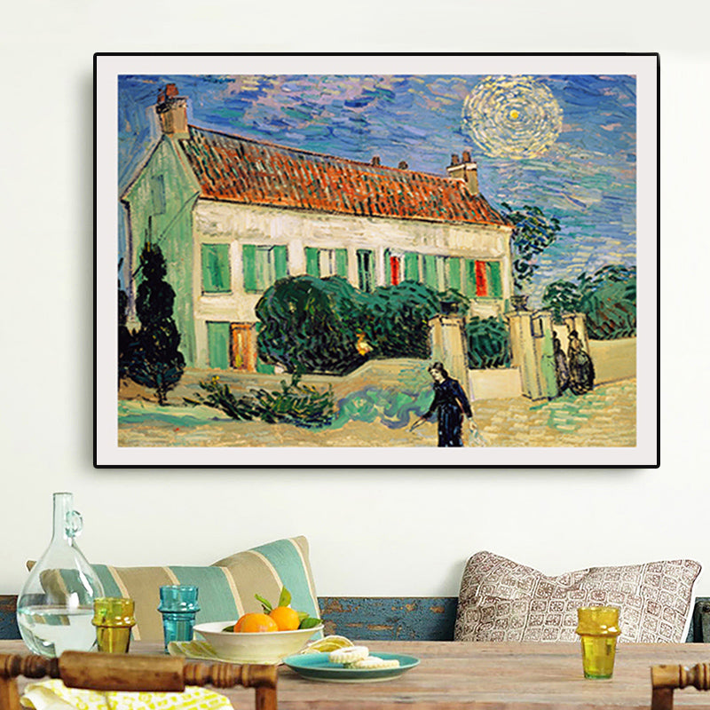 Brehn | Texturierte Landhaus Wandkunst Dekor Leinwand Impressionismus Gemälde für das Wohnzimmer