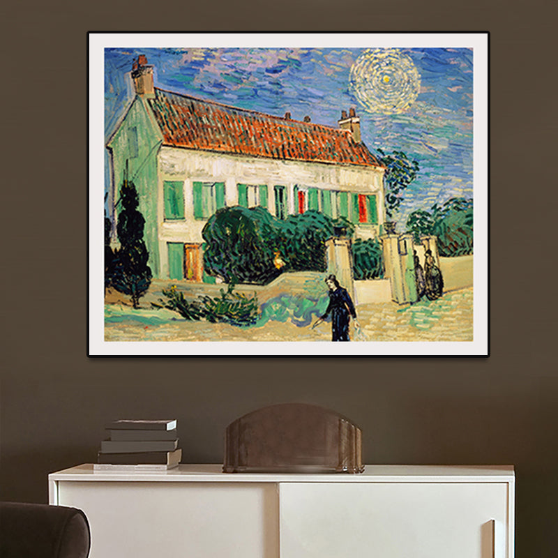 Brehn | Texturierte Landhaus Wandkunst Dekor Leinwand Impressionismus Gemälde für das Wohnzimmer
