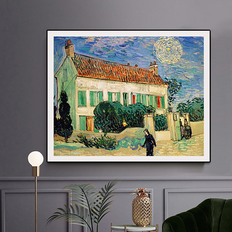 Brehn | Texturierte Landhaus Wandkunst Dekor Leinwand Impressionismus Gemälde für das Wohnzimmer