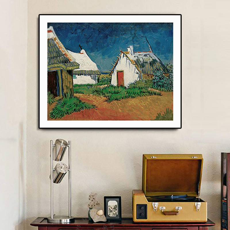 Brehn | Texturierte Landhaus Wandkunst Dekor Leinwand Impressionismus Gemälde für das Wohnzimmer