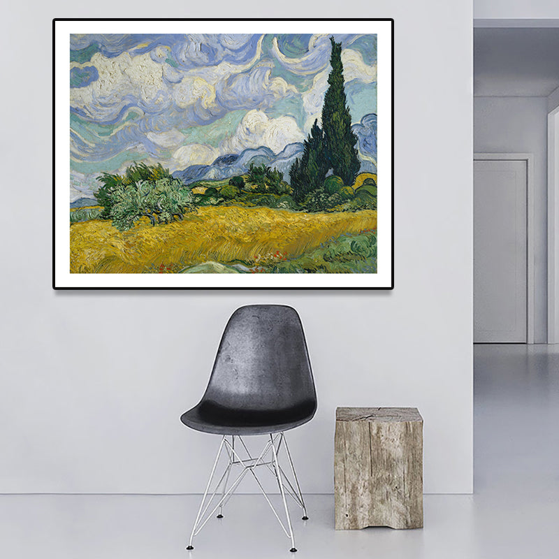 Brehn | Texturierte Landhaus Wandkunst Dekor Leinwand Impressionismus Gemälde für das Wohnzimmer