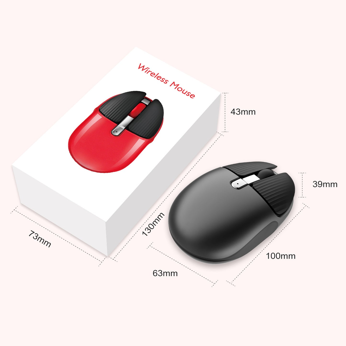 Drahtlose ergonomische Maus mit präziser Nachverfolgung Brehn