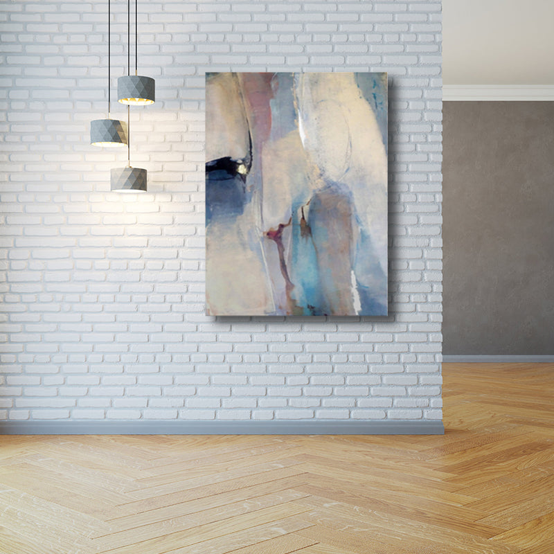 Brehn | Abstrakte Wanddekoration zeitgenössische Kunst Texturiert Schlafzimmer Leinwanddruck, mehrere Größen