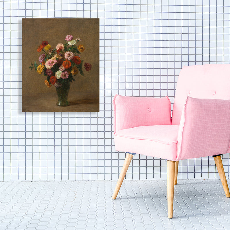 Brehn | Impressionismus Stil Bouquet Kunst Druck Leinwand Helle Farbe Ölmalerei Wanddekoration