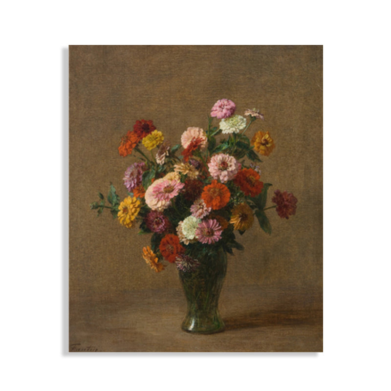Brehn | Impressionismus Stil Bouquet Kunst Druck Leinwand Helle Farbe Ölmalerei Wanddekoration