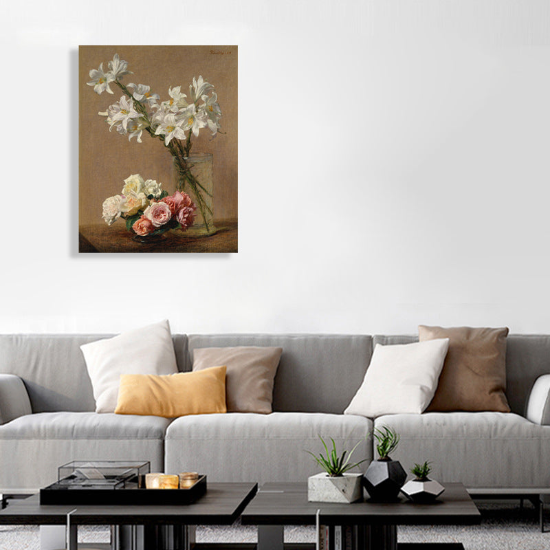 Brehn | Impressionismus Stil Bouquet Kunst Druck Leinwand Helle Farbe Ölmalerei Wanddekoration
