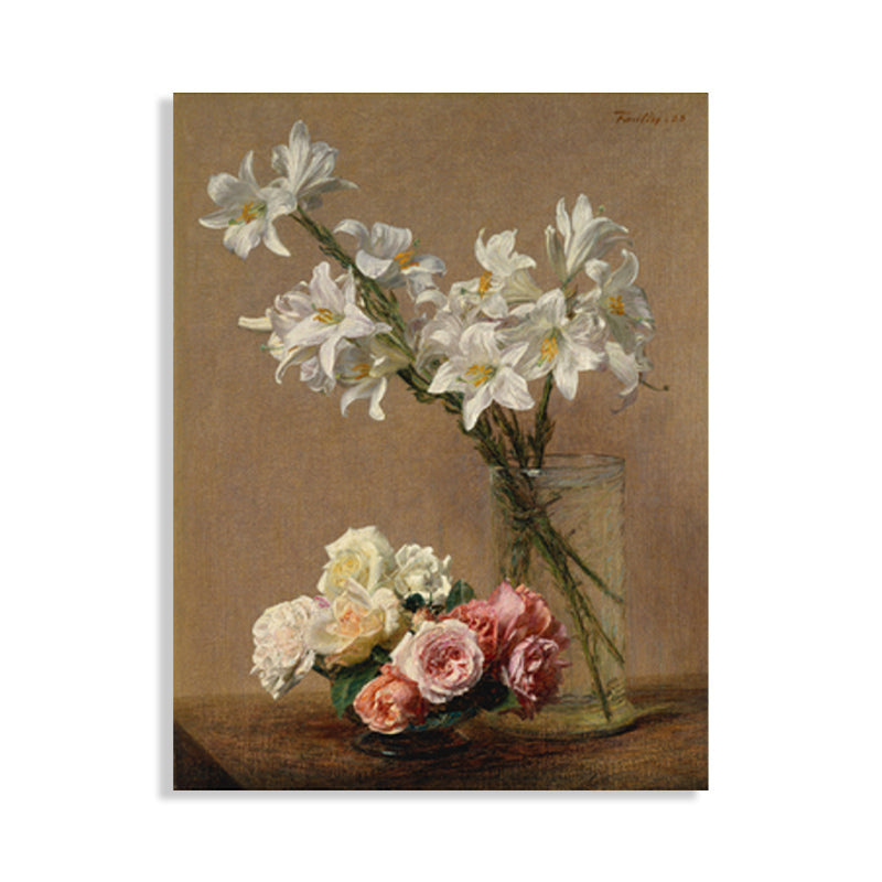 Brehn | Impressionismus Stil Bouquet Kunst Druck Leinwand Helle Farbe Ölmalerei Wanddekoration