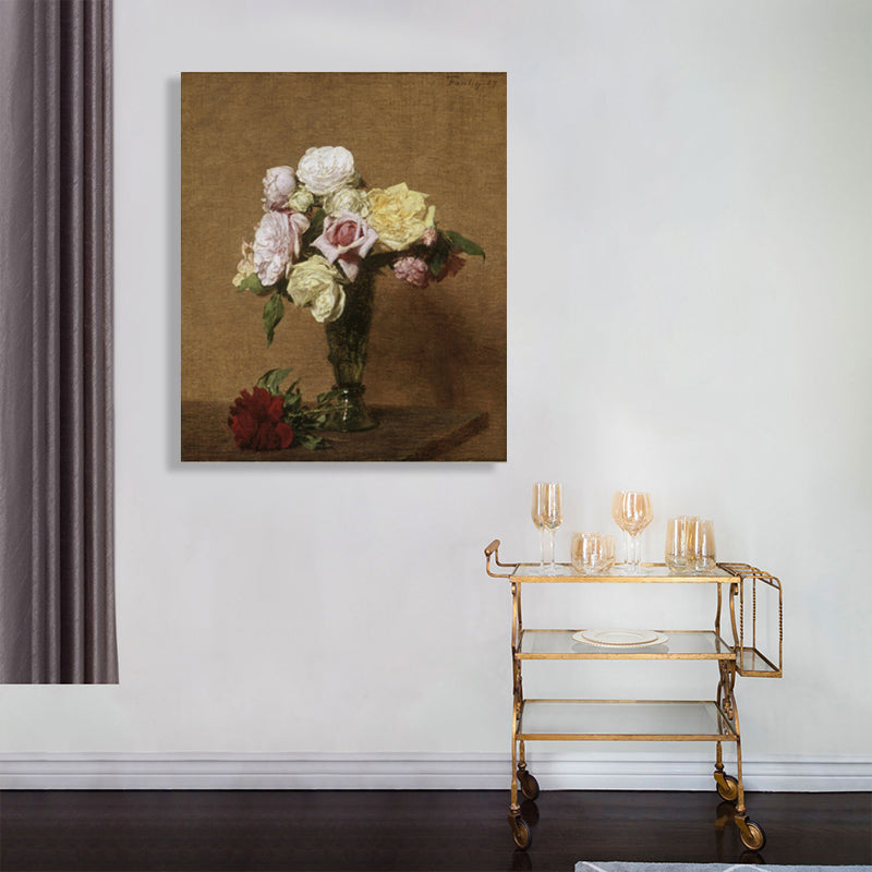 Brehn | Impressionismus Stil Bouquet Kunst Druck Leinwand Helle Farbe Ölmalerei Wanddekoration