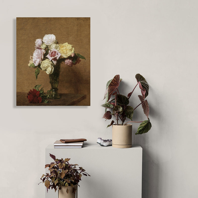 Brehn | Impressionismus Stil Bouquet Kunst Druck Leinwand Helle Farbe Ölmalerei Wanddekoration