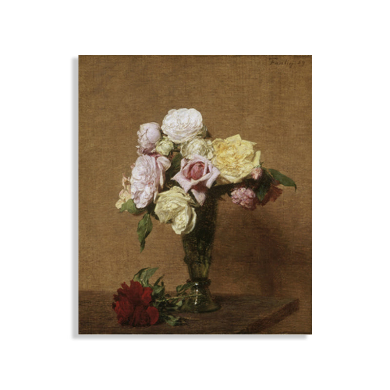 Brehn | Impressionismus Stil Bouquet Kunst Druck Leinwand Helle Farbe Ölmalerei Wanddekoration
