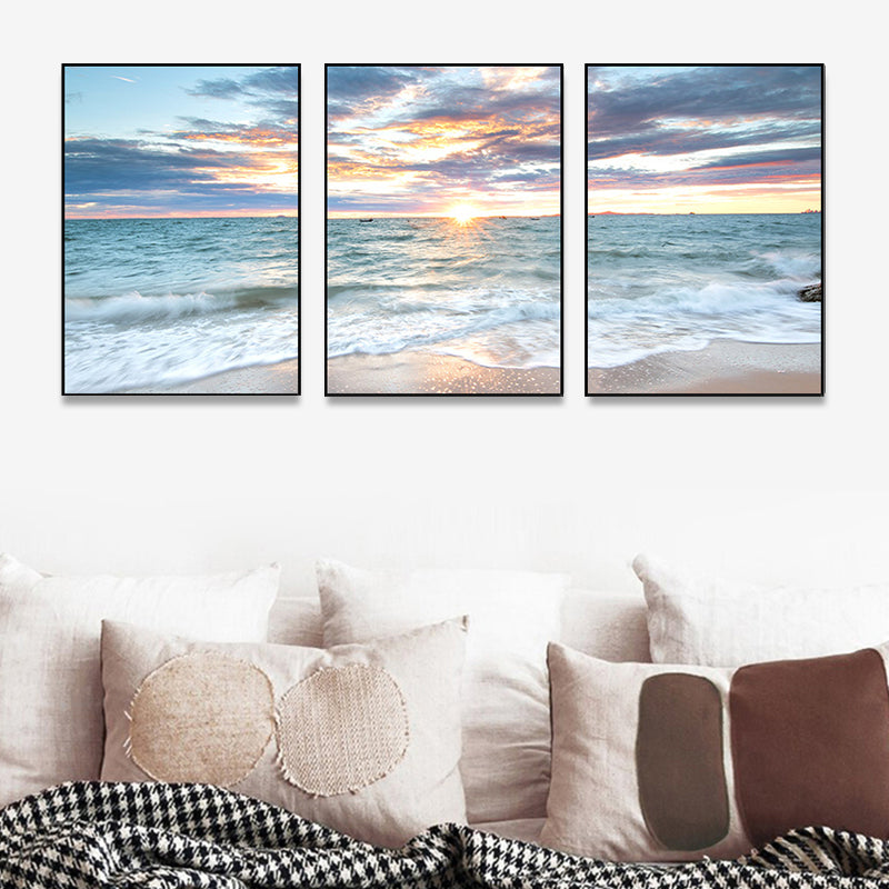 Brehn | Vast Sea Scenery Leinwanddruck für das Esszimmer Fotografie Wandkunst Dekor, Set von drei