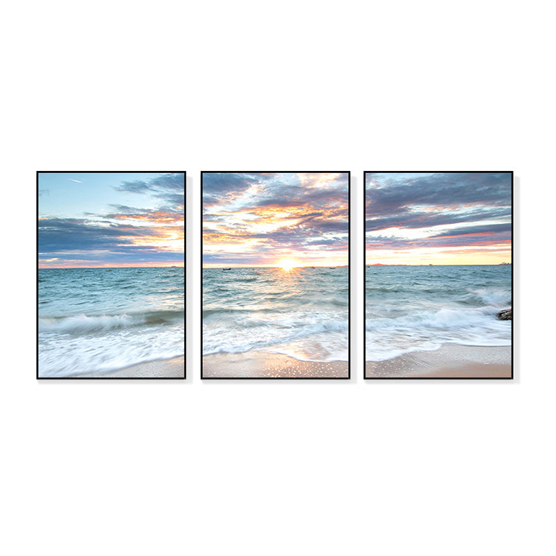 Brehn | Vast Sea Scenery Leinwanddruck für das Esszimmer Fotografie Wandkunst Dekor, Set von drei