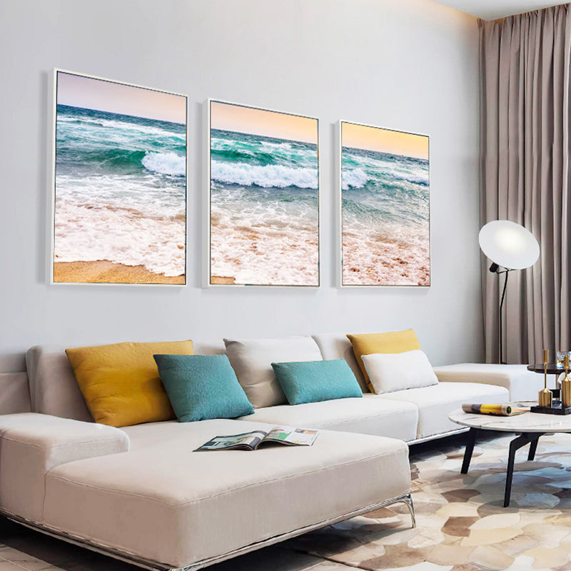 Brehn | Vast Sea Scenery Leinwanddruck für das Esszimmer Fotografie Wandkunst Dekor, Set von drei