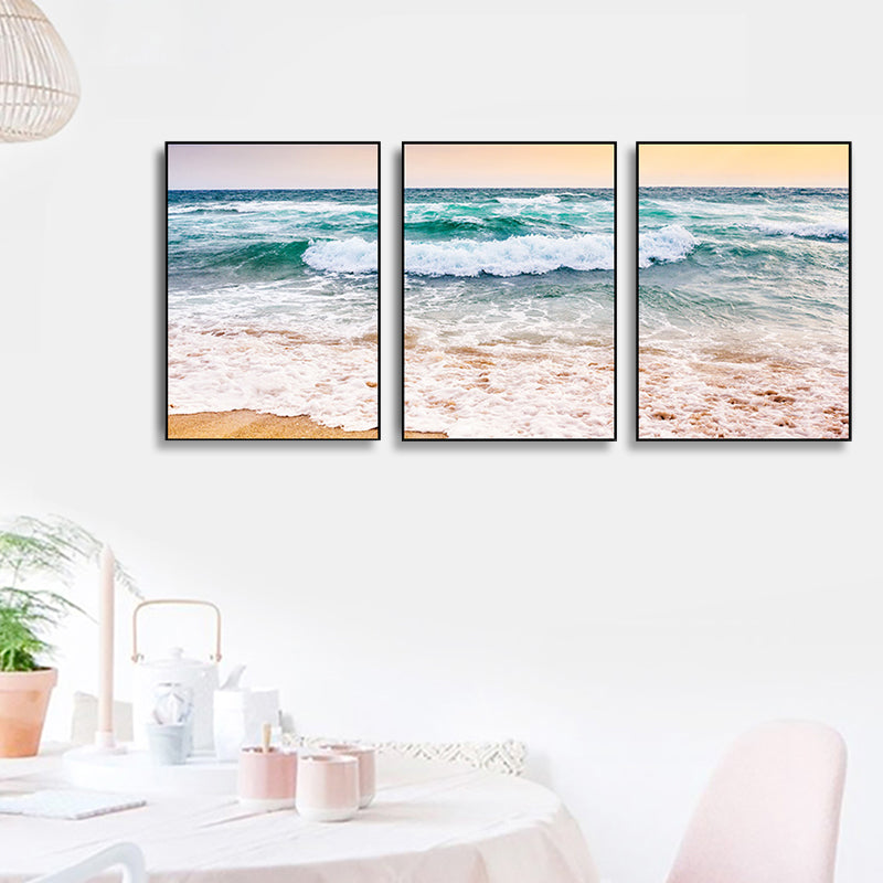 Brehn | Vast Sea Scenery Leinwanddruck für das Esszimmer Fotografie Wandkunst Dekor, Set von drei