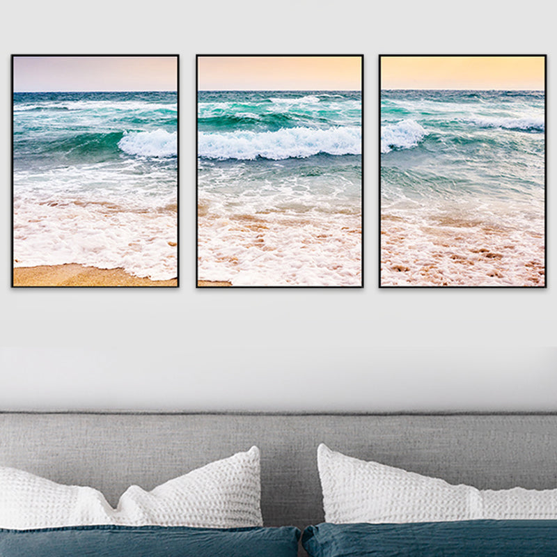 Brehn | Vast Sea Scenery Leinwanddruck für das Esszimmer Fotografie Wandkunst Dekor, Set von drei