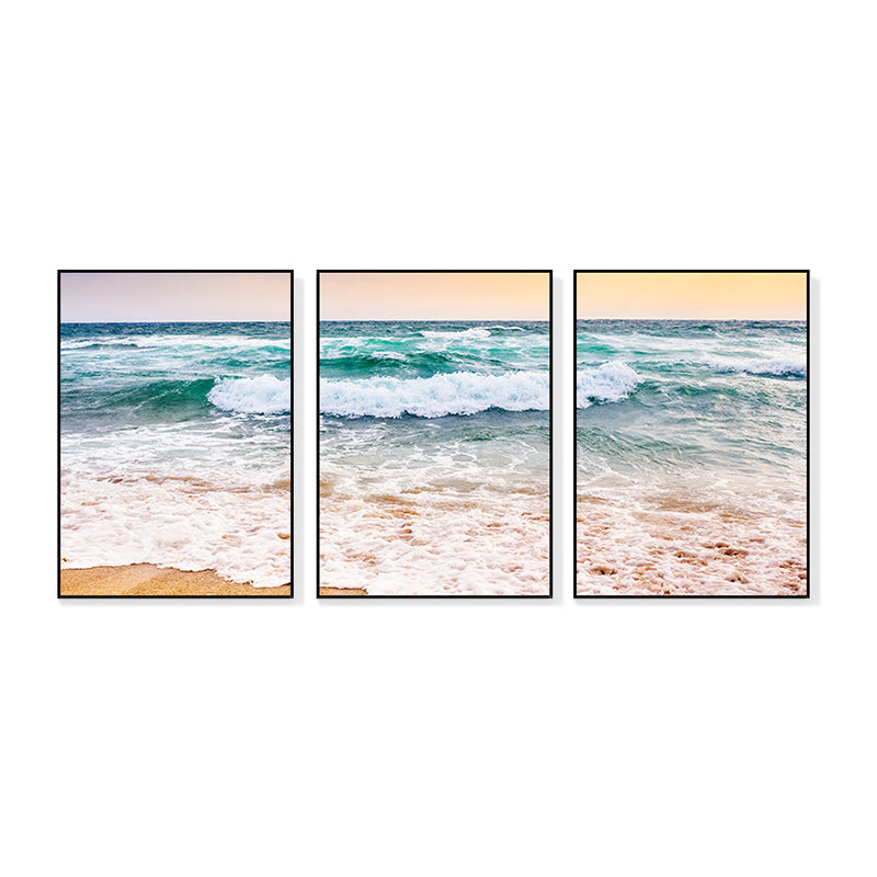 Brehn | Vast Sea Scenery Leinwanddruck für das Esszimmer Fotografie Wandkunst Dekor, Set von drei