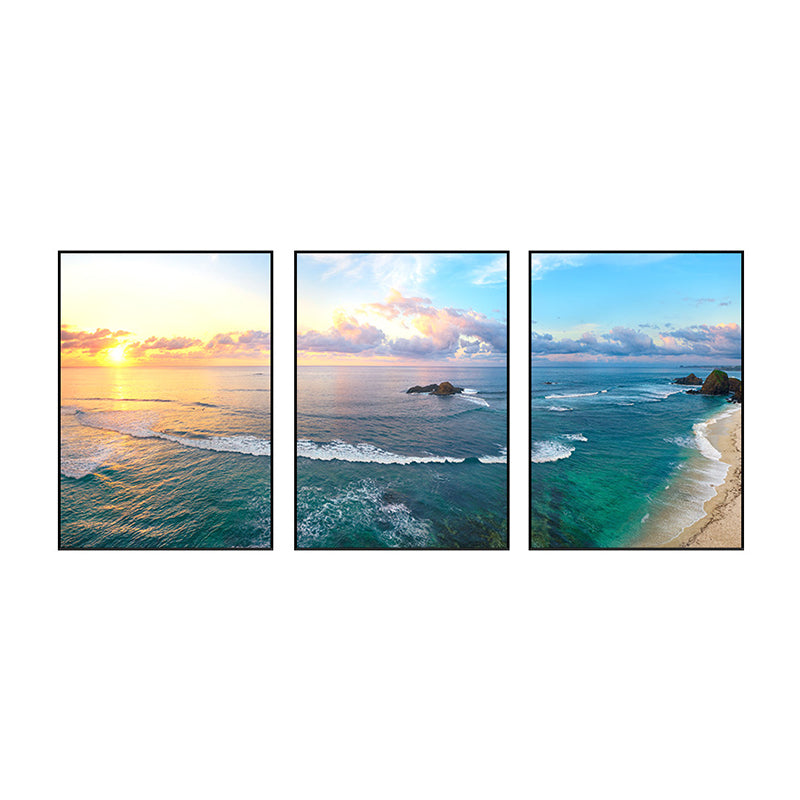 Brehn | Vast Sea Scenery Leinwanddruck für das Esszimmer Fotografie Wandkunst Dekor, Set von drei
